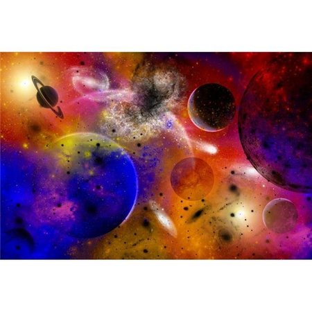STOCKTREK IMAGES StockTrek Images PSTMAS100453S A Sci-Fi Conceptual Image Depicting An Area of Space Where Different Dimensional Universes Meet & Portals To Them Open Poster Print; 17 x 11 PSTMAS100453S